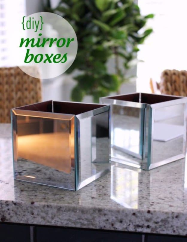 DIY Kitchen Decor Ideas - DIY Mirror Boxes - Creative Furniture Projects, Accessories, Countertop Ideas, Wall Art, Storage, Utensils, Towels and Rustic Furnishings #diyideas #kitchenideass