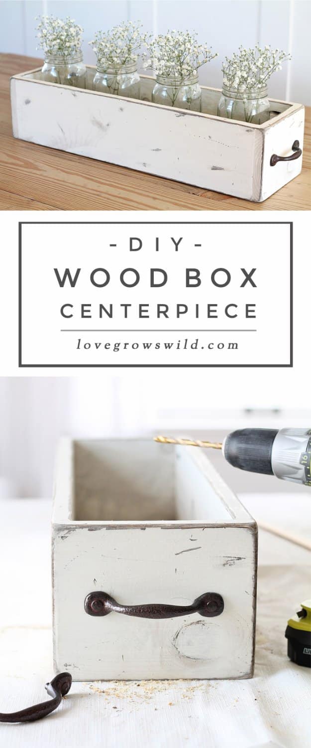 DIY Dining Room Decor Ideas - DIY Wood Box Centerpiece - Cool DIY Projects for Table, Chairs, Decorations, Wall Art, Bench Plans, Storage, Buffet, Hutch and Lighting Tutorials 