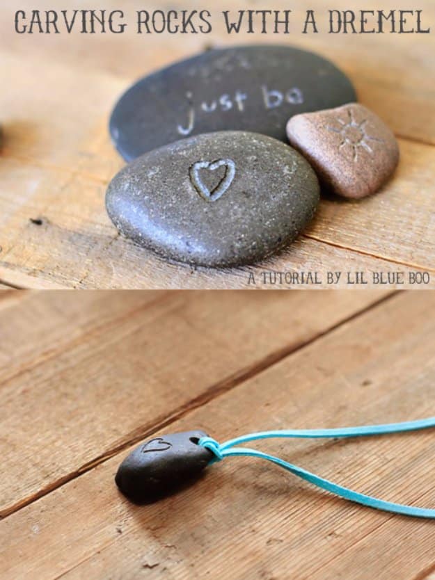 Easy Crafts To Make and Sell - Dremel Carved Rocks - Cool Homemade Craft Projects You Can Sell On Etsy, at Craft Fairs, Online and in Stores. Quick and Cheap DIY Ideas that Adults and Even Teens #craftstosell #diyideas #crafts