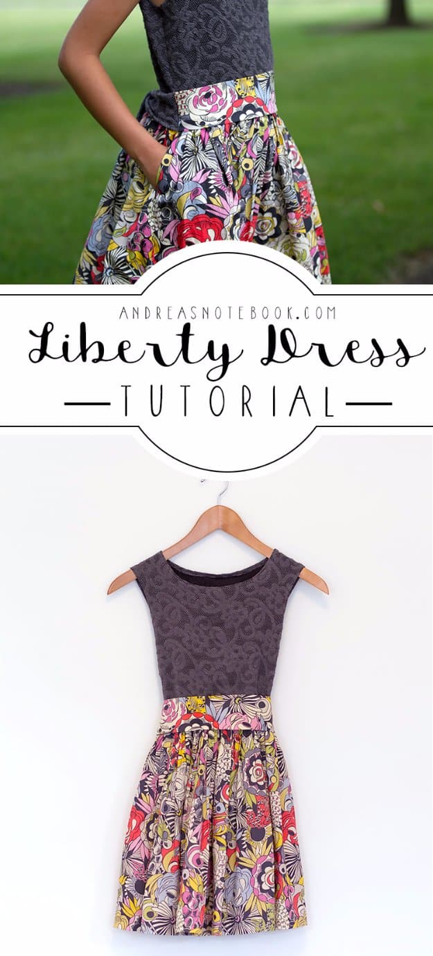 DIY Sewing Projects for Women - Gorgeous Liberty Dress Tutorial - How to Sew Dresses, Blouses, Pants, Tops and Fashion. Step by Step Tutorials and Instructions #sewing #fashion