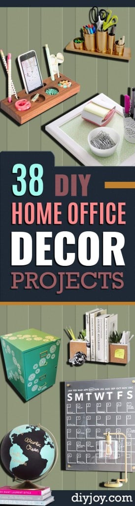 39 DIY Home Office Decor Projects