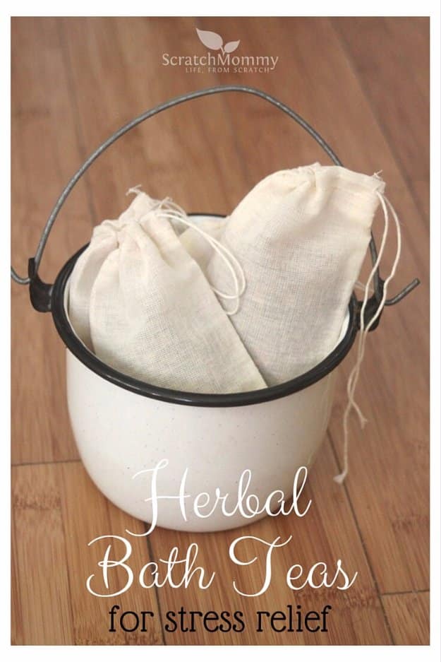 Easy Crafts To Make and Sell - Herbal Bath Teas - Cool Homemade Craft Projects You Can Sell On Etsy, at Craft Fairs, Online and in Stores. Quick and Cheap DIY Ideas that Adults and Even Teens #craftstosell #diyideas #crafts