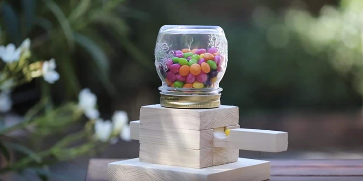 Clever Mason Jar Candy Dispenser Is Sure to Make Everybody 