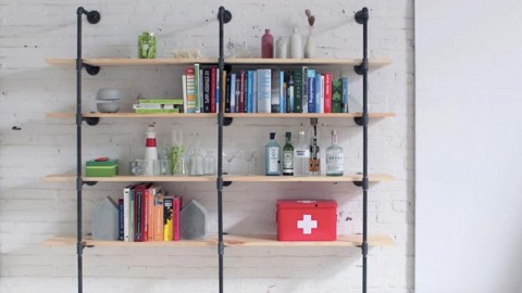 Urban Looking Pipe Shelving Is So Chic! | DIY Joy Projects and Crafts Ideas