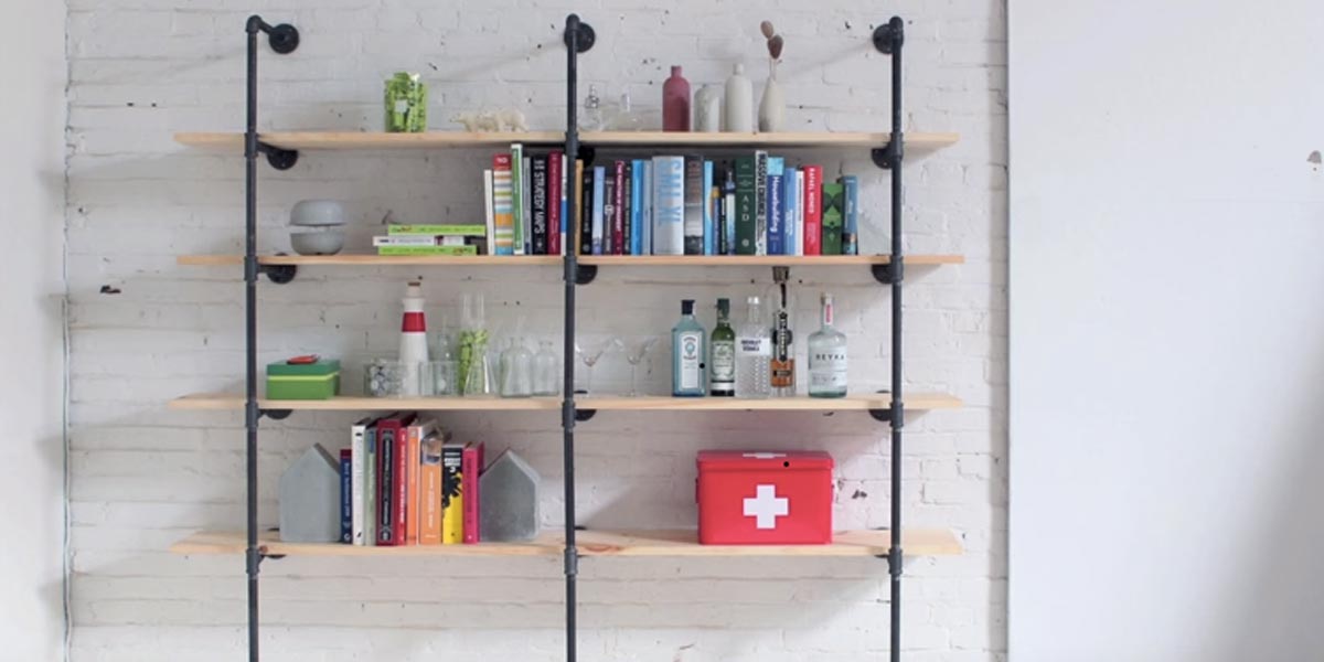 Urban Looking Pipe Shelving Is So Chic! | DIY Joy Projects and Crafts Ideas