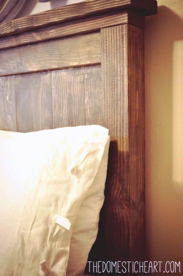 DIY Headboard Ideas - Pottery Barn Inspired Headboard - Easy and Cheap Do It Yourself Headboards - Upholstered, Wooden, Fabric Tufted, Rustic Pallet, Projects With Lights, Storage and More Step by Step Tutorials #diy #bedroom #furniture