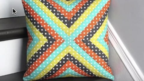 Charming Quilted Throw Pillow…Easy! | DIY Joy Projects and Crafts Ideas