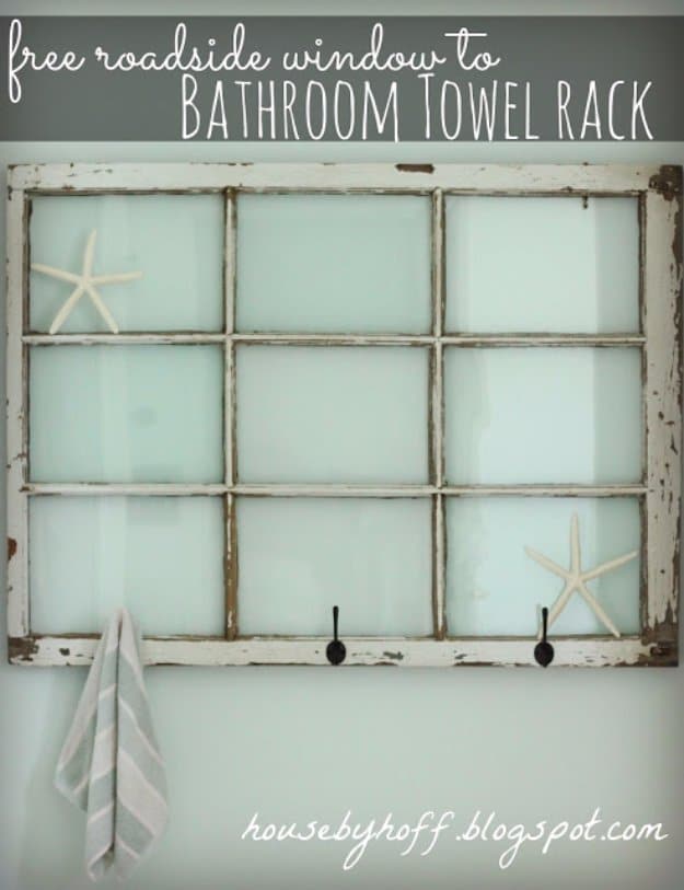 New Year Organization Idea: Bathroom Towel Display With Window Clings  Created With Cricut · DIY