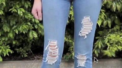 Salvage Your Old Jeans And Get That Ripped Distressed Look! | DIY Joy Projects and Crafts Ideas