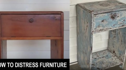 how to get a shabby chic distressed paint finish diy!