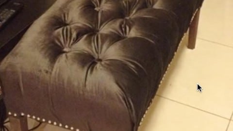 Here’s A Creative Idea for That Special Fabric You’ve Been Holding Onto – Make Your Own Tufted Ottoman! | DIY Joy Projects and Crafts Ideas