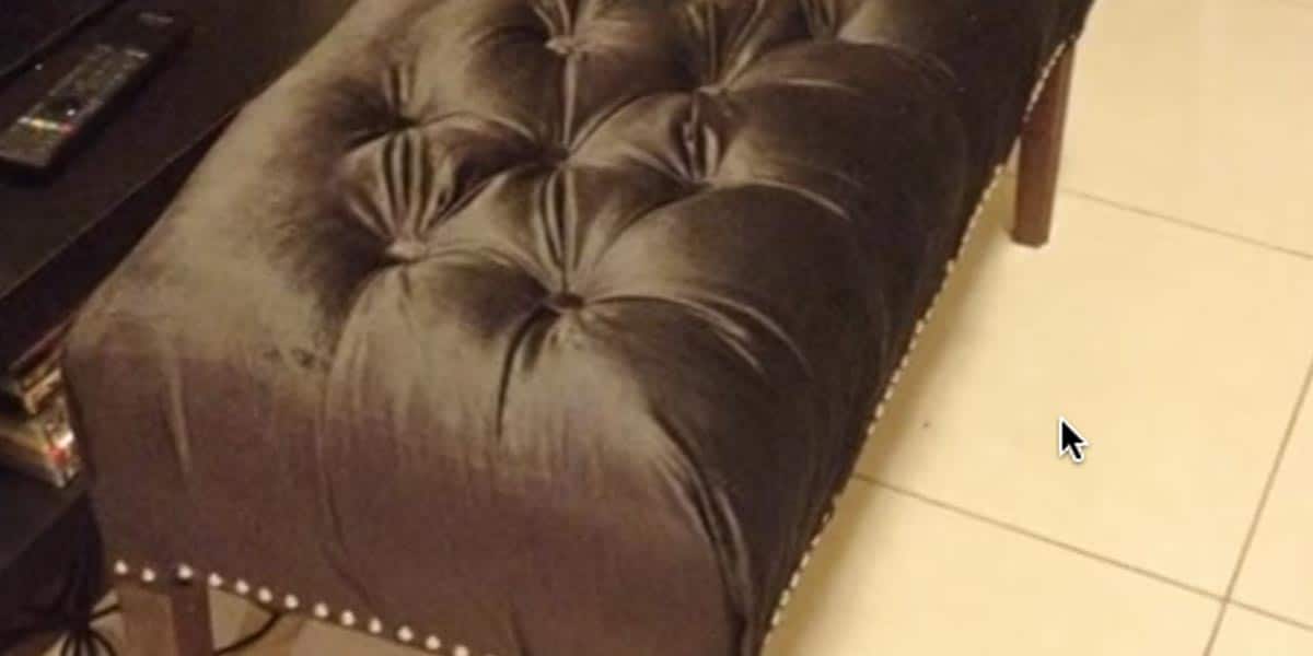 Here’s A Creative Idea for That Special Fabric You’ve Been Holding Onto – Make Your Own Tufted Ottoman! | DIY Joy Projects and Crafts Ideas