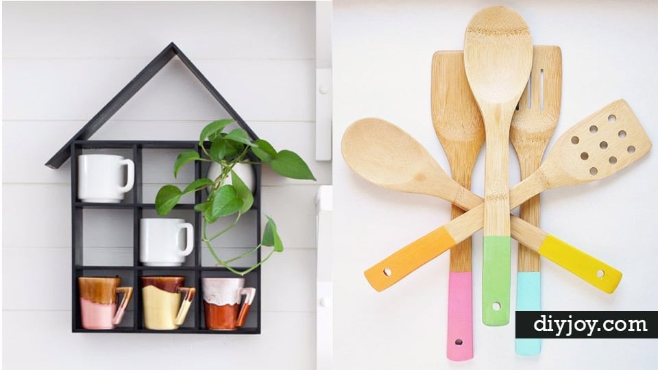 36 AWESOME DIY KITCHEN CRAFTS -- Projects for your kitchen.