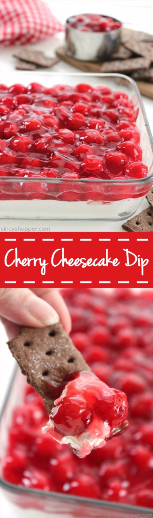 Last Minute Dessert Recipes and Ideas - Cherry Cheesecake Dip - Healthy and Easy Ideas for No Bake Recipe Foods, Chocolate, Peanut Butter. Best Simple Ideas for Summer, For A Crowd and for Parties 