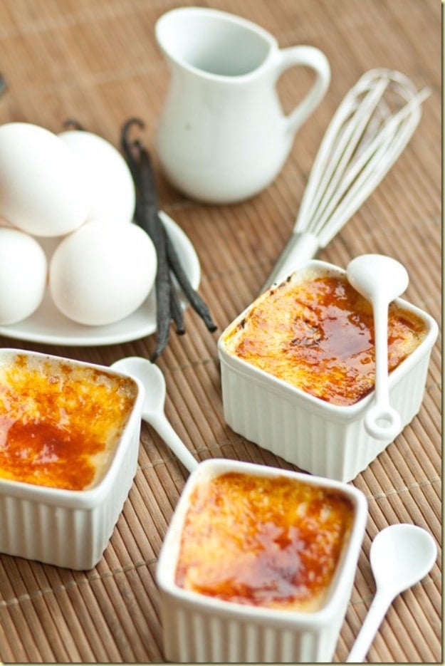 Last Minute Dessert Recipes and Ideas - Classic Creme Brulee - Healthy and Easy Ideas for No Bake Recipe Foods, Chocolate, Peanut Butter. Best Simple Ideas for Summer, For A Crowd and for Parties 