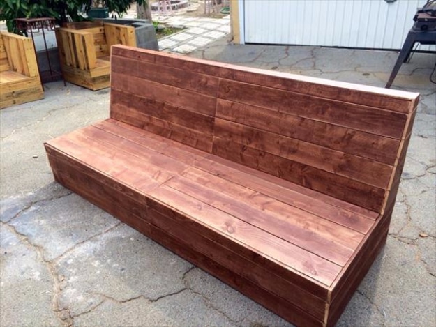 DIY Sofas and Couches - DIY Beefy Pallet Armless Outdoor Sofa - Easy and Creative Furniture and Home Decor Ideas - Make Your Own Sofa or Couch on A Budget - Makeover Your Current Couch With Slipcovers, Painting and More. Step by Step Tutorials and Instructions #diy #furniture