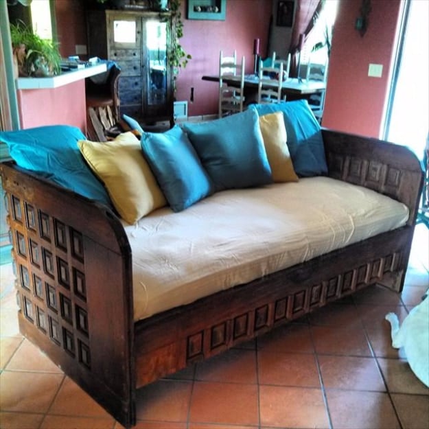 DIY Sofas and Couches - DIY Old Door Couch - Easy and Creative Furniture and Home Decor Ideas - Make Your Own Sofa or Couch on A Budget - Makeover Your Current Couch With Slipcovers, Painting and More. Step by Step Tutorials and Instructions http://diyjoy.com/diy-sofas-couches