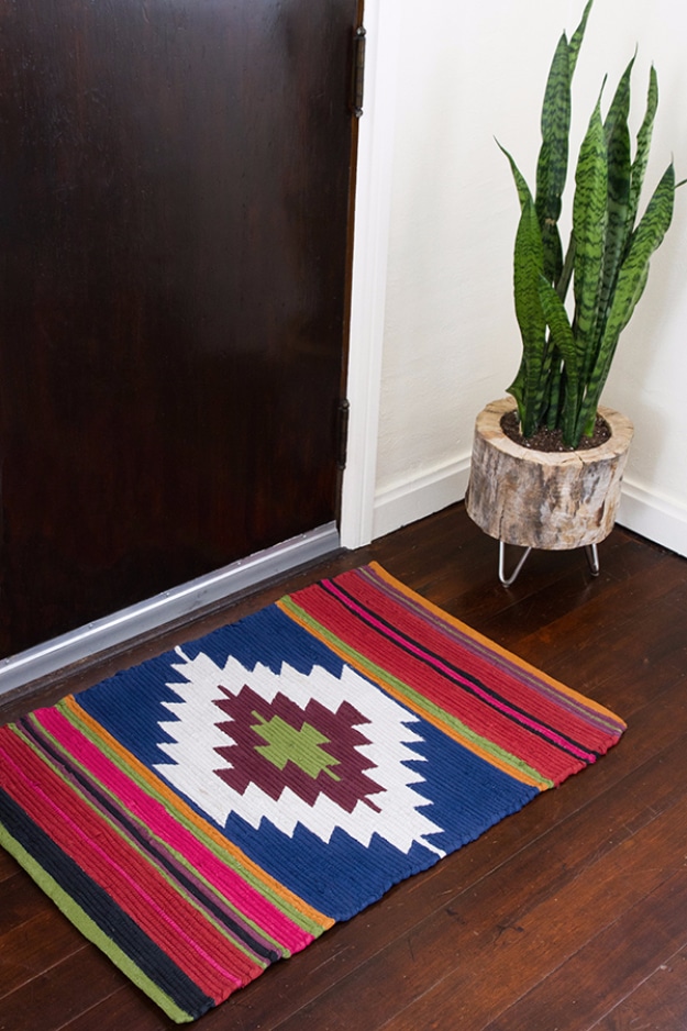 Outdoor Rug on the cheap (an easy DIY project!)