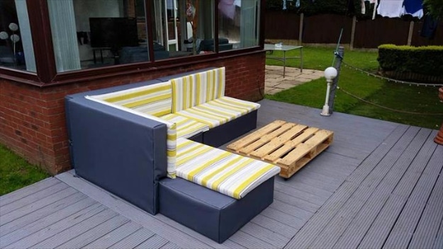 DIY Sofas and Couches - DIY Pallet Upholstered Sectional Sofa Tutorial - Easy and Creative Furniture and Home Decor Ideas - Make Your Own Sofa or Couch on A Budget - Makeover Your Current Couch With Slipcovers, Painting and More. Step by Step Tutorials and Instructions #diy #furniture