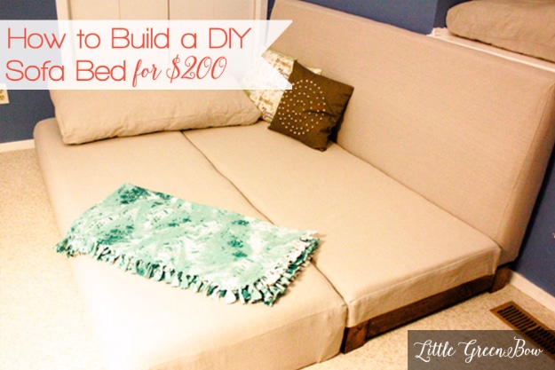 DIY Sofas and Couches - DIY Sofa Bed For Less - Easy and Creative Furniture and Home Decor Ideas - Make Your Own Sofa or Couch on A Budget - Makeover Your Current Couch With Slipcovers, Painting and More. Step by Step Tutorials and Instructions #diy #furniture