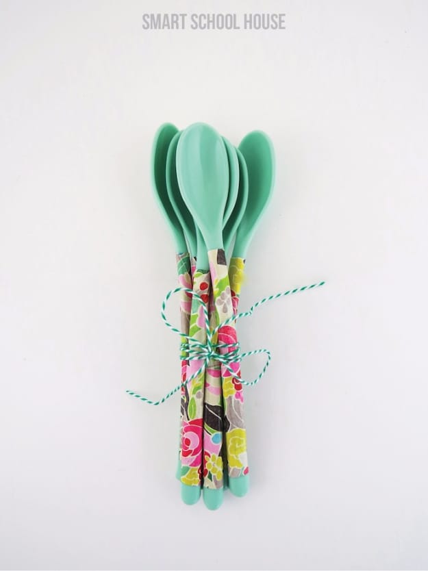 Cheap Crafts To Make and Sell - Floral Spoons - Inexpensive Ideas for DIY Craft Projects You Can Make and Sell On Etsy, at Craft Fairs, Online and in Stores. Quick and Cheap DIY Ideas that Adults and Even Teens Can Make on A Budget #diy #crafts #craftstosell #cheapcrafts