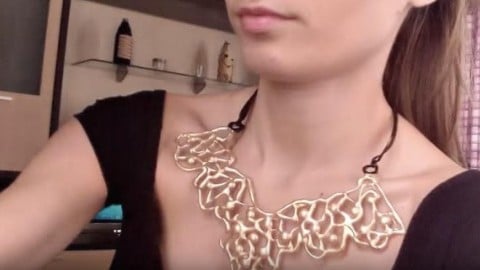 Wow, I Couldn’t Believe You Can Make an Elegant Necklace With Hot Glue! | DIY Joy Projects and Crafts Ideas