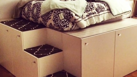 IKEA Hack Platform Bed Is The Mac Daddy For Storage Space! | DIY Joy Projects and Crafts Ideas