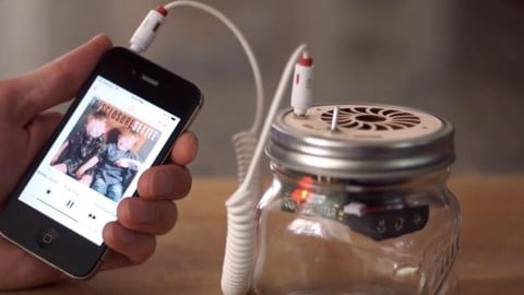 Build Your Own Mason Jar Speaker For Smartphone and Electric guitar! | DIY Joy Projects and Crafts Ideas