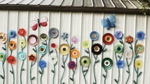 Garden Hose and Plate Outdoor Art Idea | DIY Joy Projects and Crafts Ideas