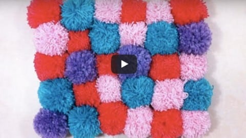 Cozy, Soft & Plush Pom Pom Rug is so Easy to Make! | DIY Joy Projects and Crafts Ideas