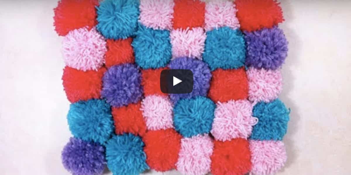 Cozy, Soft & Plush Pom Pom Rug is so Easy to Make! | DIY Joy Projects and Crafts Ideas