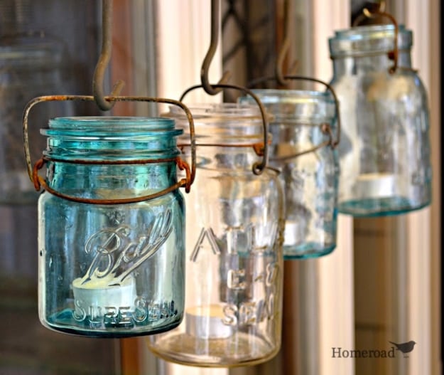  DIY Farmhouse Style Decor Ideas - Rustic Canopy Jars - Creative Rustic Ideas for Cool Furniture, Paint Colors, Farm House Decoration for Living Room, Kitchen and Bedroom #diy #diydecor #farmhouse #countrycrafts