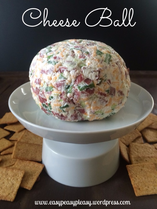 Last Minute Party Foods - Super Delicious Cheese Ball - Easy Appetizers, Simple Snacks, Ideas for 4th of July Parties, Cookouts and BBQ With Friends. Quick and Cheap Food Ideas for a Crowd#appetizers #recipes #party