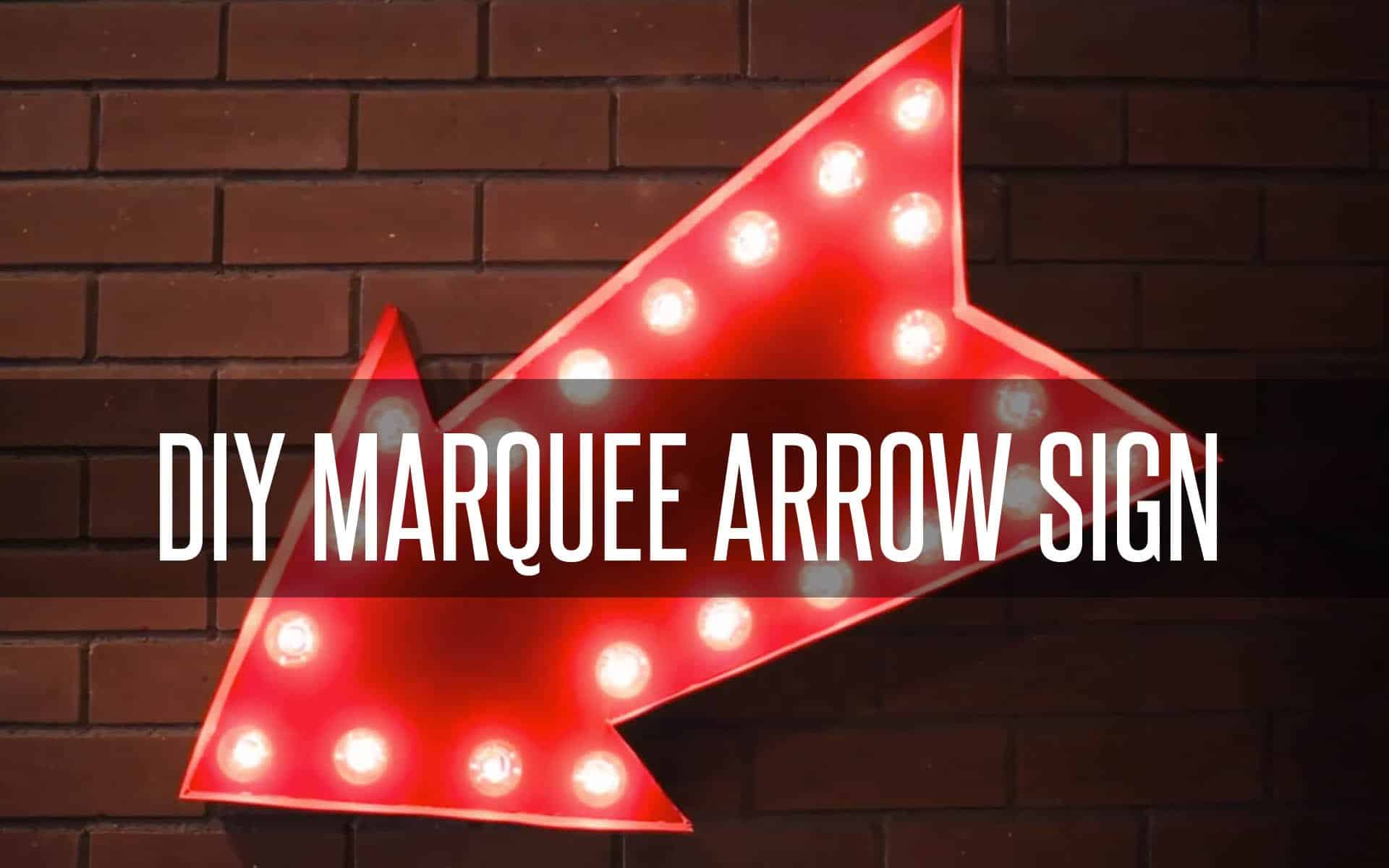 Diy Marquee Arrow Sign Makes For Great Ambience In Your Bar Area Diy Marquee Arrow Sign Makes For Great Ambience In Your Bar Area Den Or Anywhere
