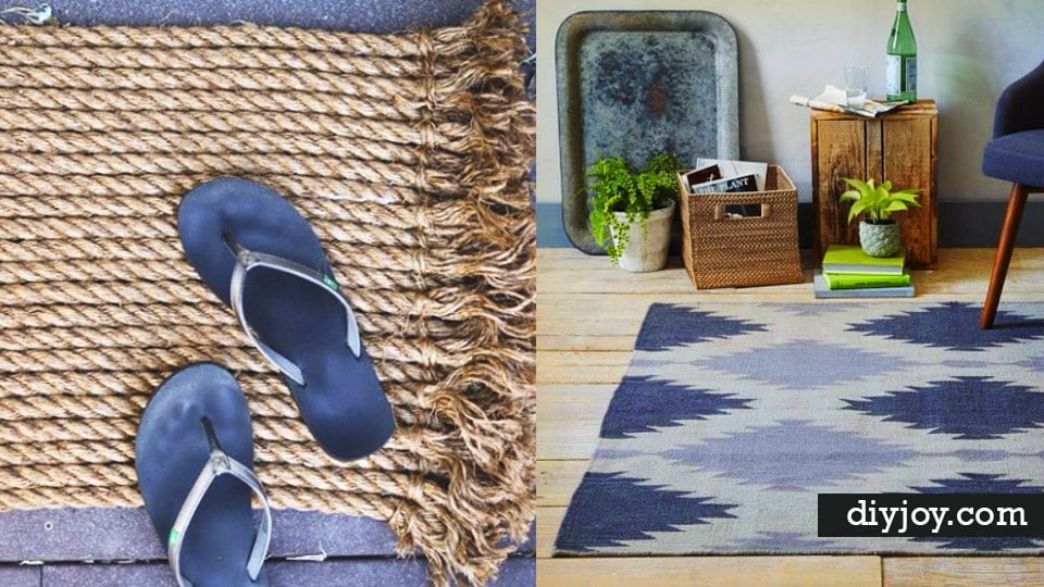 32 Brilliant DIY Rugs You Can Make Today! | DIY Joy Projects and Crafts Ideas