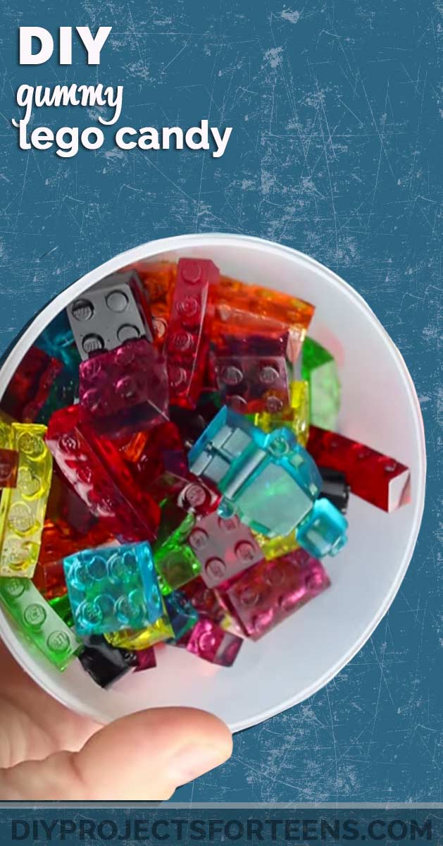 DIY Projects for Teenagers - Gummy Lego- Cool Teen Crafts Ideas for Bedroom Decor, Gifts, Clothes and Fun Room Organization. Summer and Awesome School Stuff 