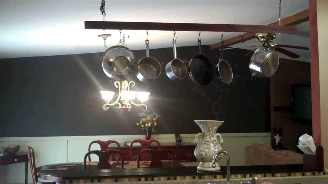 DIY Kitchen Makeover Ideas - There’s Nothing Like a Kitchen Pot Rack to Give Your Home a Stylish Look & Save Space! - Cheap Projects Projects You Can Make On A Budget - Cabinets, Counter Tops, Paint Tutorials, Islands and Faux Granite. Tutorials and Step by Step Instructions 