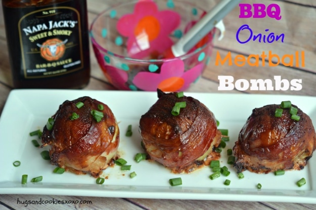 Best Recipes for a Backyard Barbecue - BBQ Onion Meatball Bombs - Best Cheap, Easy and Quick Recipes Ideas for Awesome Cookouts. Outdoor BBQ and Party Foods You Can Make for A Crowd 