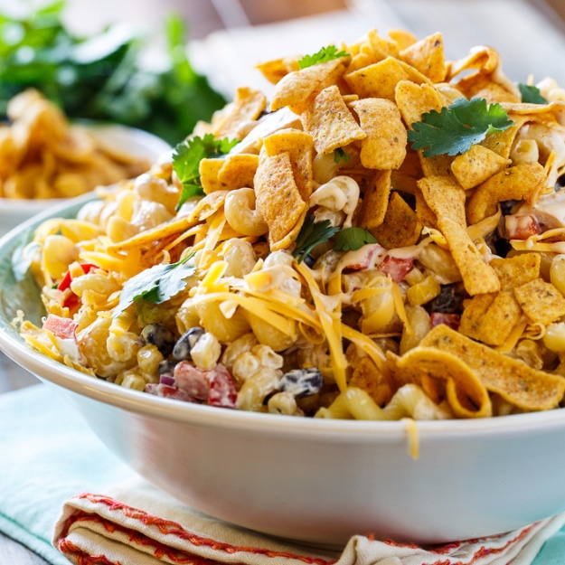 Best Recipes for a Backyard Barbecue - BBQ Ranch Pasta Salad - Best Cheap, Easy and Quick Recipes Ideas for Awesome Cookouts. Outdoor BBQ and Party Foods You Can Make for A Crowd 