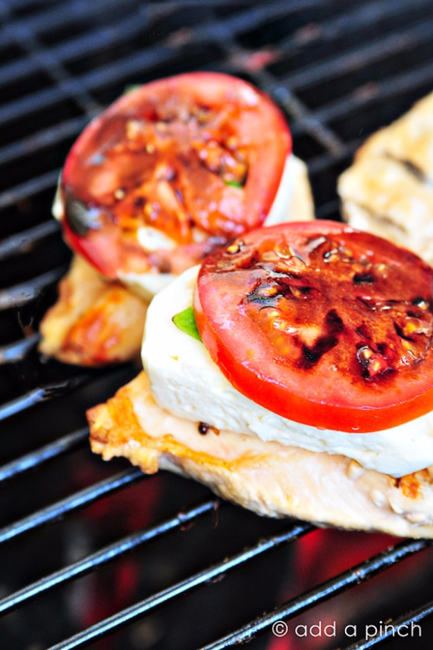 Best Recipes for a Backyard Barbecue - Caprese Grilled Chicken With Balsamic Reduction Recipe - Best Cheap, Easy and Quick Recipes Ideas for Awesome Cookouts. Outdoor BBQ and Party Foods You Can Make for A Crowd 