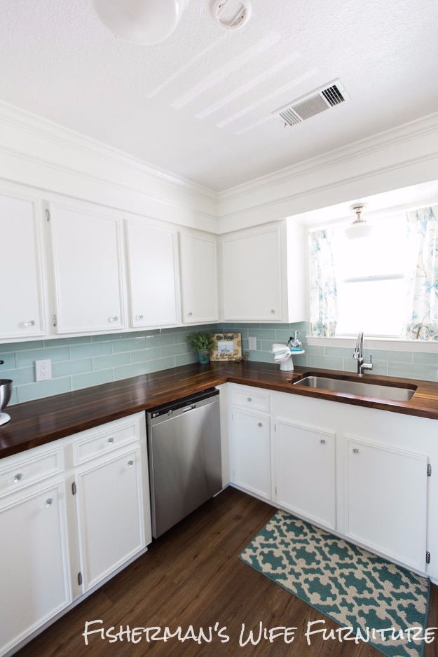 DIY Butcher Block Counter Top {A Step by Step Tutorial}