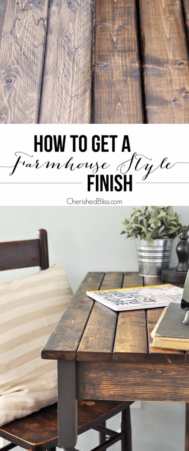 DIY Furniture Refinishing Tips - Farmhouse Style Finish - Creative Ways to Redo Furniture With Paint and DIY Project Techniques - Awesome Dressers, Kitchen Cabinets, Tables and Beds - Rustic and Distressed Looks Made Easy With Step by Step Tutorials - How To Make Creative Home Decor On A Budget 