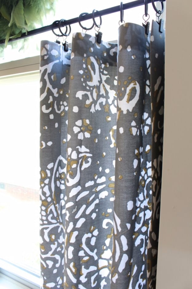 50 DIY Curtains and Drapery Ideas - No Sew Cafe Curtains - Easy No Sew Ideas and Step by Step Tutorials for Drapes and Curtain Ideas - Cheap and Creative Projects for Bedroom, Living Room, Kitchen, Kids and Teen Rooms - Simple Draperies for Fabric, Made Out of Sheets, Blackout Curtains and Valances #sewing #diydecor #drapes #decoratingideas