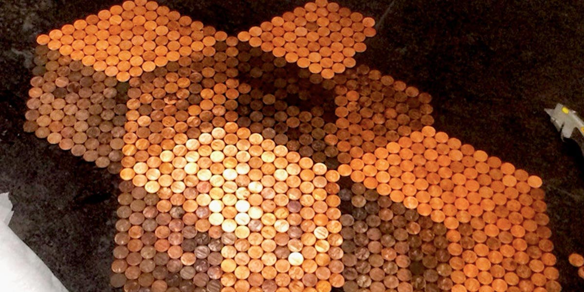 She Uses Hundreds of Pennies To Make a DIY Unlike Anything You’ve Ever Seen… | DIY Joy Projects and Crafts Ideas