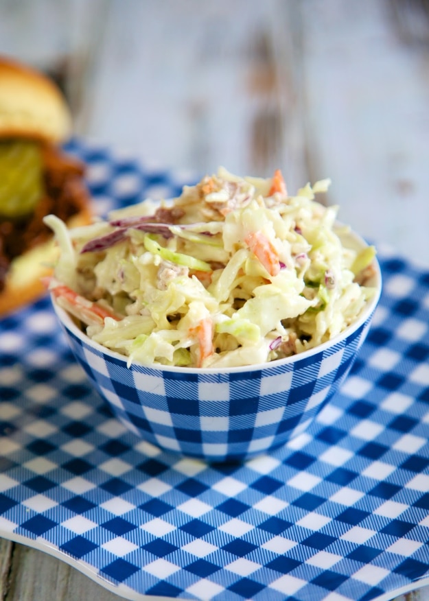 Best Recipes for a Backyard Barbecue - Quick Bacon Ranch Slaw - Best Cheap, Easy and Quick Recipes Ideas for Awesome Cookouts. Outdoor BBQ and Party Foods You Can Make for A Crowd 