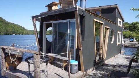 Pontoon Boat Tiny House | DIY Joy Projects and Crafts Ideas