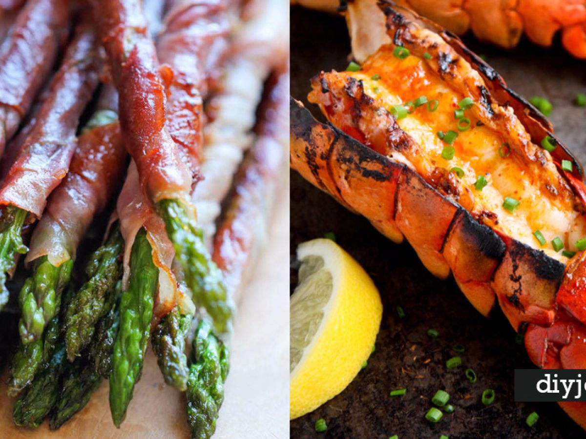 Grilled Lobster Tails with Sriracha Butter - Fifteen Spatulas