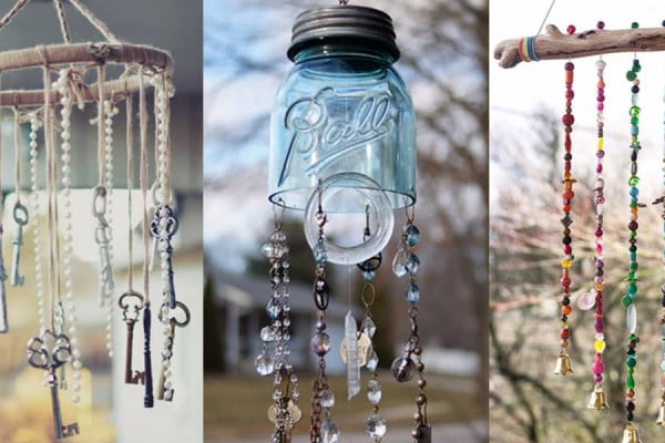 DIY Wind Chimes - Terracotta Flower Pot Wind Chime - Easy, Creative and Cool Windchimes Made from Wooden Beads, Pipes, Rustic Boho and Repurposed Items, Silverware, Seashells and More. Step by Step Tutorials and Instructions