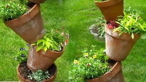 Gardening DIY: Tipsy Pot Planter | DIY Joy Projects and Crafts Ideas