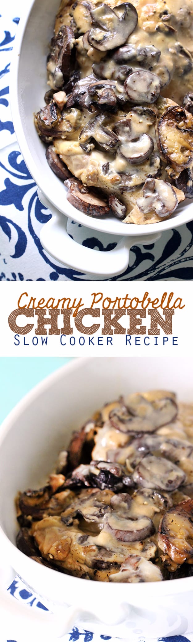 33 Easy Three Ingredient Recipes - 3 Ingredient Portobella Mushroom Chicken - Quick And Healthy 3 Ingredients Recipe Ideas for Breakfast, Lunch, Dinner, Appetizers, Snacks and Desserts - Cookies, Chicken, Crockpot Ideas, Baking and Microwave Recipes and Tutorials #easyrecipes #quickrecipes